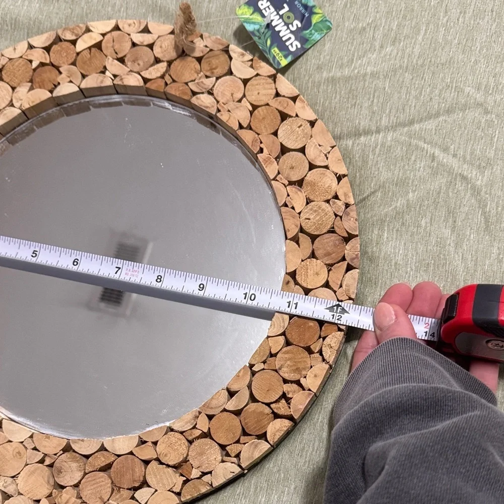 Rustic Cork Brown Wall Mirror